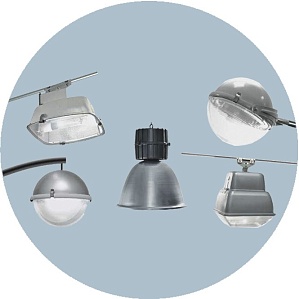 Светильник ламповый &quot;Светлячок&quot; напольный, венчающий ртутный